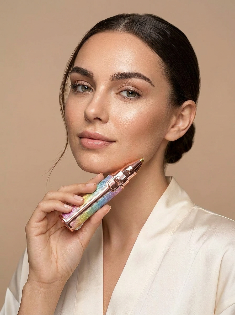 Des sourcils parfaitement définis, sans salon.